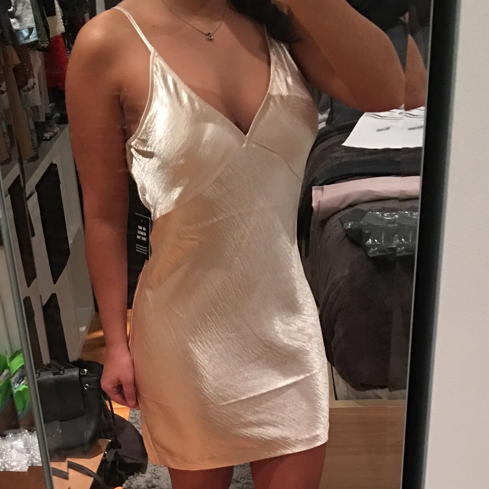 * SOLD*  Express Satin Cowl Back Slip Dress